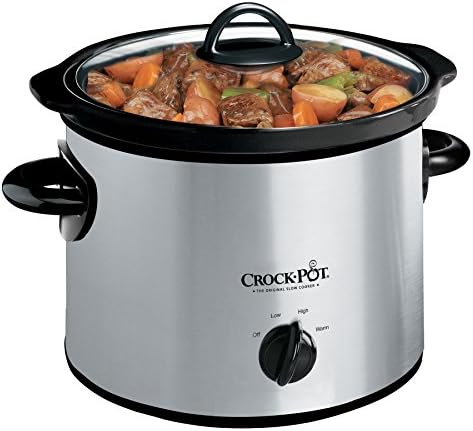 Crock-Pot 3 Quart Manual Slow Cooker – Silver CVUQ
