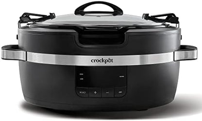 Crock-Pot Thermoshield 6 Quart Slow Cooker with Carry Handles YZ7O