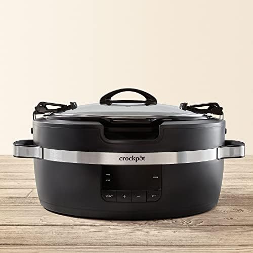 Crock-Pot Thermoshield 6 Quart Slow Cooker with Carry Handles YZ7O