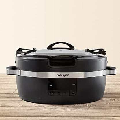 Crock-Pot Thermoshield 6 Quart Slow Cooker with Carry Handles YZ7O