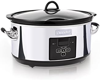 Crock-Pot 7 Quart Programmable Slow Cooker – Polished Platinum UNM6