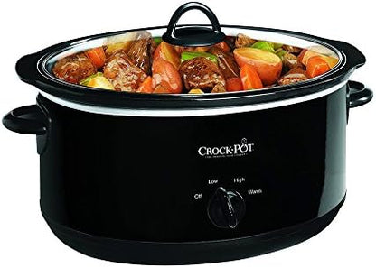 Crock-Pot 8 Quart Manual Slow Cooker – Black 5BES