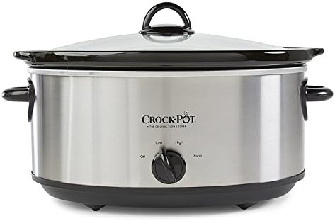 Crock-Pot 7 Quart Oval Manual Slow Cooker – Stainless Steel LG2P