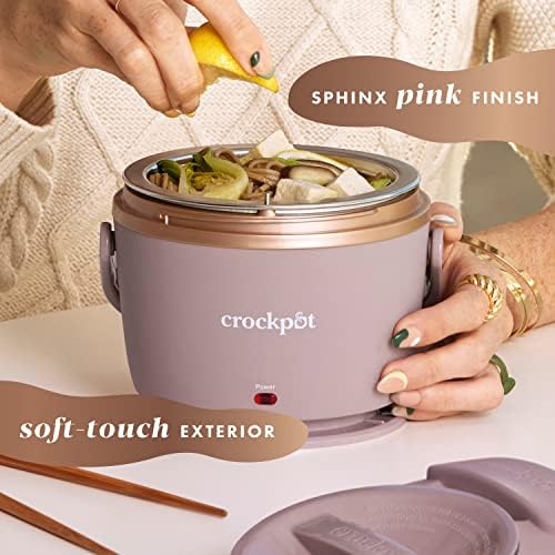Crock-Pot Electric Lunch Box Food Warmer 20oz – Blush Pink 7AEQ