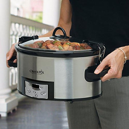 Crock-Pot Cook & Carry 6 Quart Programmable Slow Cooker EU7P