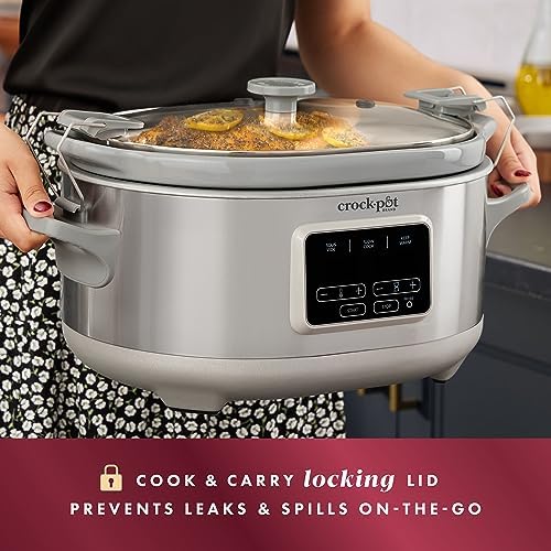 Crock-Pot 7 Quart Programmable Cook & Carry Slow Cooker CX2R