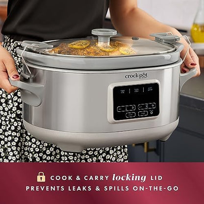 Crock-Pot 7 Quart Programmable Cook & Carry Slow Cooker CX2R