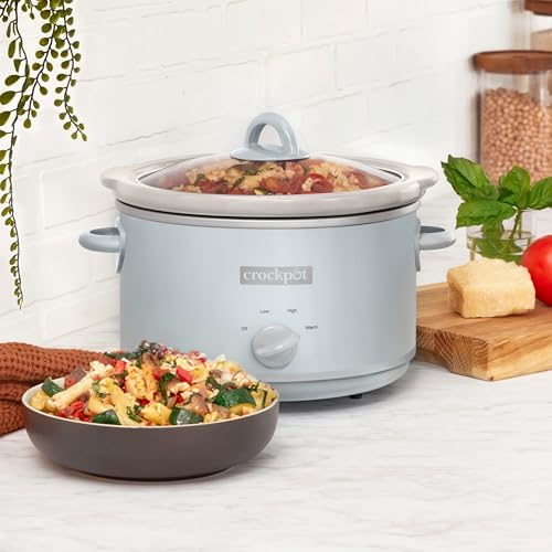 Crock-Pot 4.5 Quart Manual Slow Cooker – Macaroon Blue 2RGB