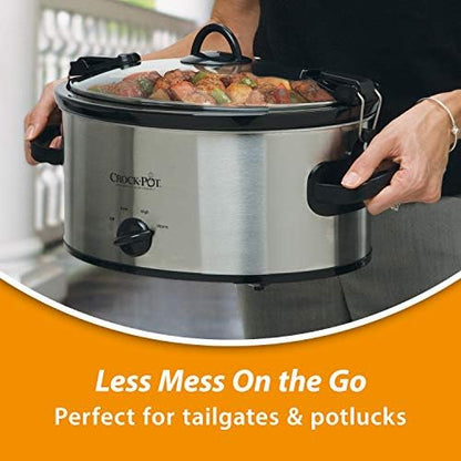 Crock-Pot Cook & Carry 6 Quart Portable Slow Cooker 42DH