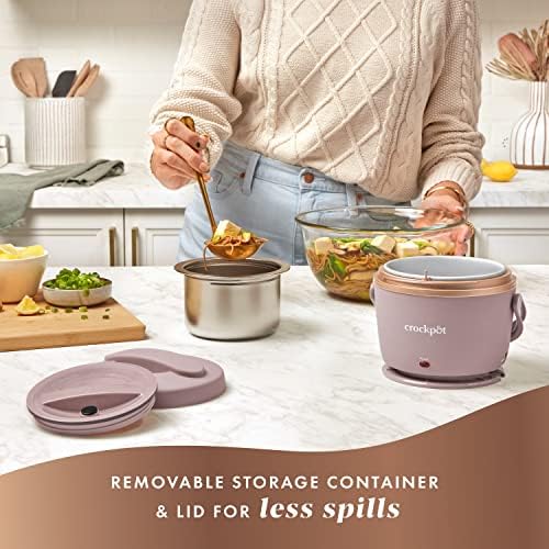 Crock-Pot Electric Lunch Box Food Warmer 20oz – Blush Pink 7AEQ