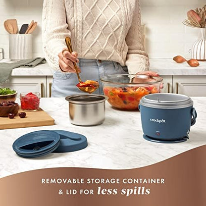 Crock-Pot Electric Lunch Box Food Warmer 20oz – Faded Blue 5XQX