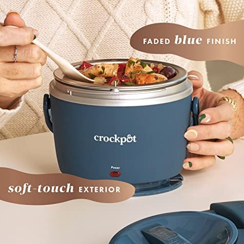 Crock-Pot Electric Lunch Box Food Warmer 20oz – Faded Blue 5XQX