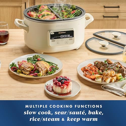 Crock-Pot MultiMeal Multicooker with Programmable Slow Cooker T7H3