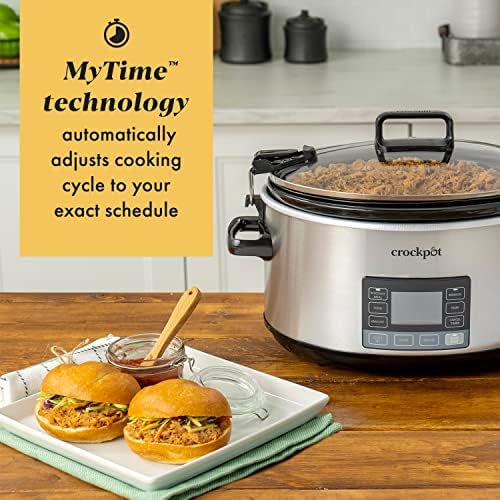 Crock-Pot 7 Quart Portable Programmable Slow Cooker with Timer BHBC