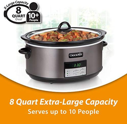 Crock-Pot 8 Quart Programmable Slow Cooker with Auto Warm YIFQ