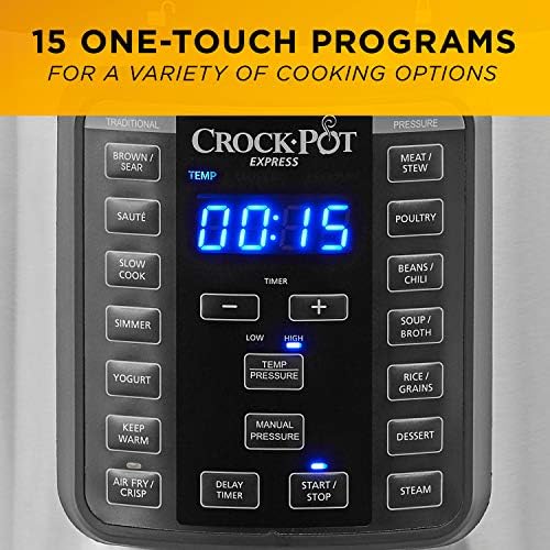 Crock-Pot Express Crisp 8 Quart 10-in-1 Pressure Cooker 0U8M