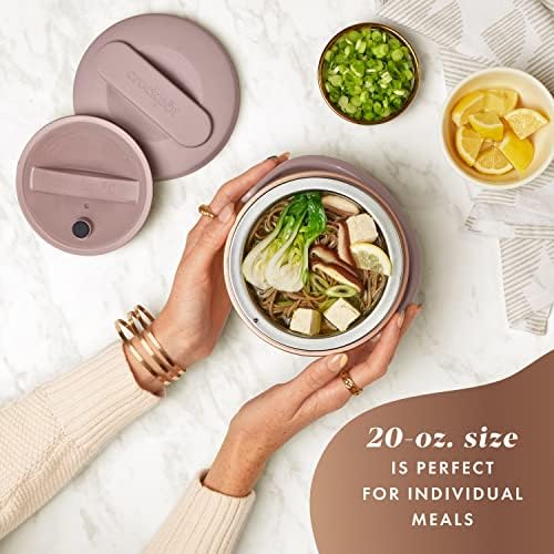 Crock-Pot Electric Lunch Box Food Warmer 20oz – Blush Pink 7AEQ