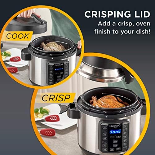 Crock-Pot Express Crisp 8 Quart 10-in-1 Pressure Cooker 0U8M