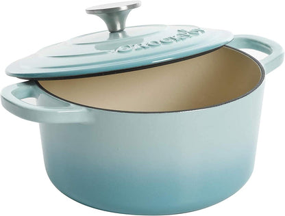 Crock-Pot 3 Quart Enameled Cast Iron Dutch Oven – Aqua K69T