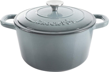 Crock-Pot 3 Quart Enameled Cast Iron Dutch Oven – Aqua K69T