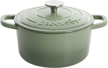 Crock-Pot 3 Quart Enameled Cast Iron Dutch Oven – Aqua K69T